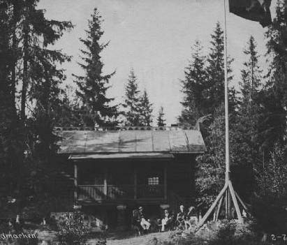 Aaklungsæteren avbildet på postkort fra 1907.