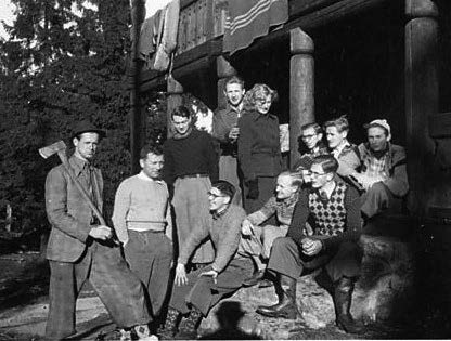 Dagen etter hyttefest høsten 1940.