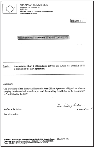 Fig 2. Information. European Commission, Pharmaceutical Committee.