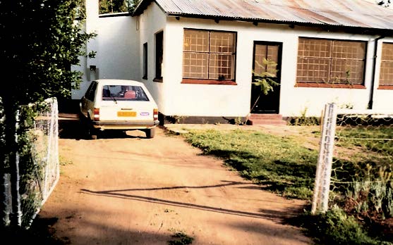 Huset vårt i Gaborone.