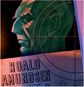 I 1935 skrev apoteker og journalist Zapffe en bok om sitt samarbeid gjennom 25 år med polarvennen Roald Amundsen. Bilde fra Zapffes bok om Roald Amundsen (1935).