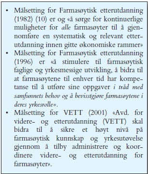 Målsetninger