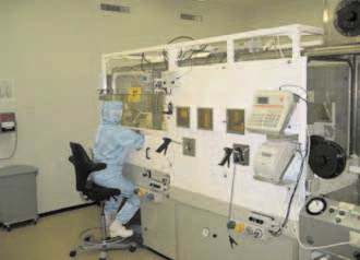 Produksjonsboks for arbeid med radionuklider som sender ut alfastråling