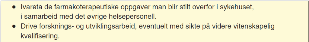Tabell 2 Forslag til spesialistutdanning 1983 – målsetting